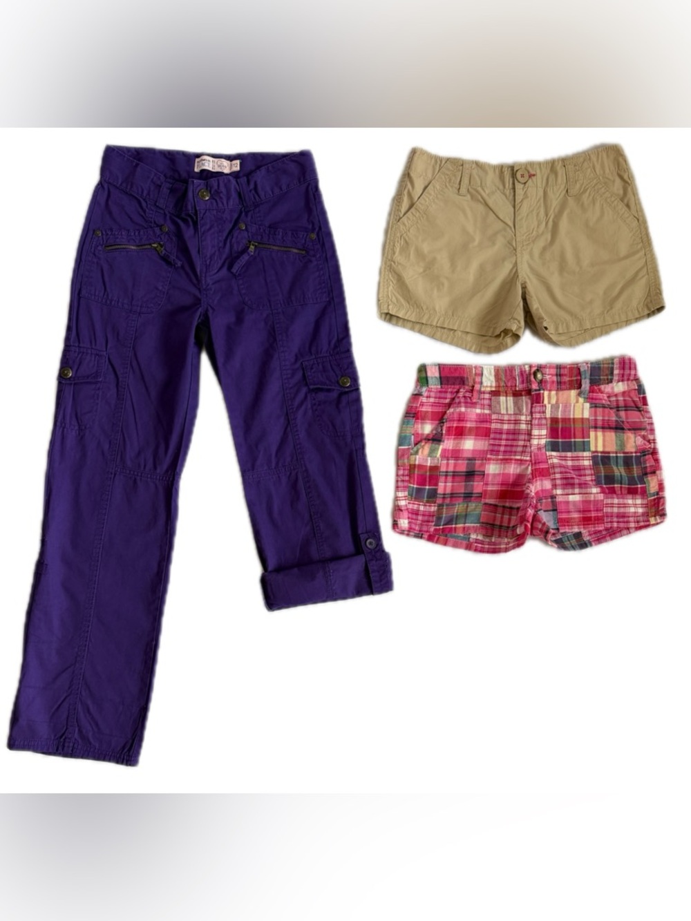 Set Of 3 Girls Shorts/Crop pants/Pants~ Size Girls 12
